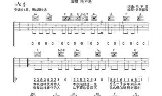 BEYOND的歌间插入吉他谱是家驹编的吗 一首简单的歌吉他谱
