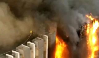 大连市世贸大厦里面都干什么 大连一大厦突发大火